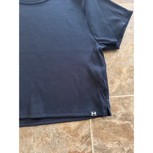 Under Armour Rival Rib Baby Tee Black Size XL - Picture 6 of 12